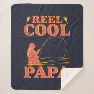 Vist papa Retro Typografie Reel Cool Papa Sherpa Deken
