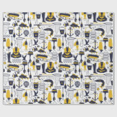 Vist Patroon Cadeaupapier (Vlak)