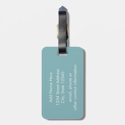 Vist Patroon met de Naam van de Douane Bagagelabel (Achterkant verticaal)