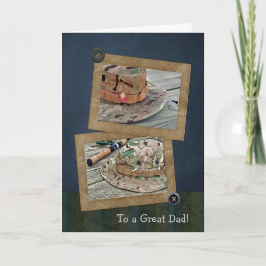 Vist Petten voor Vaderdag Kaart (Voorkant)