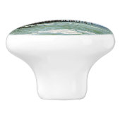 Vist Pier door Shirley Taylor Keramische Knop (Zijkant)