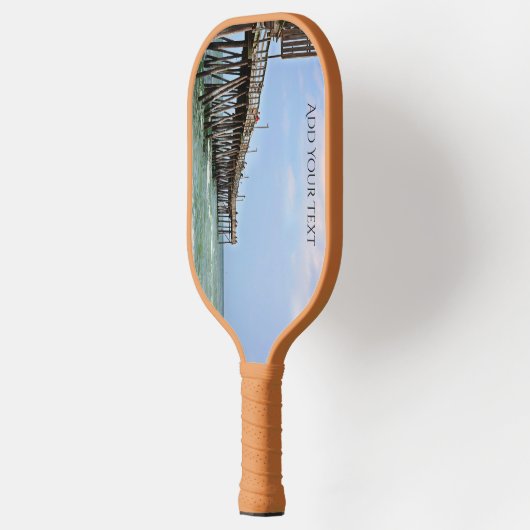 Vist Pier door Shirley Taylor Pickleball Paddle (Links)