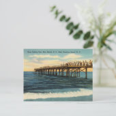 Vist Pier, Kure strand, North Carolina Briefkaart (Staand voorkant)