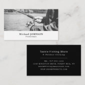 Vist Portret, Fisherman, Vist eBay-winkel Visitekaartje (Voorkant / Achterkant)
