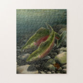 Vist Puzzle Personalized Wilde Salmon Art Puzzle Legpuzzel (Verticaal)