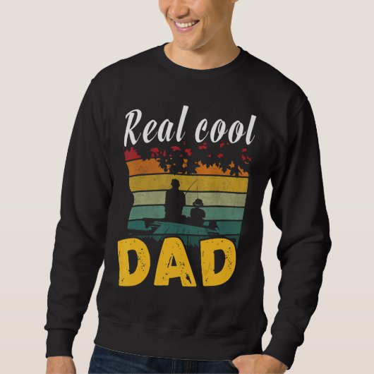 Vist Real Cool Dad Vist Mannen Vist Trui (Voorkant)