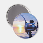 Vist Reel op Sunset Magneet (Voorkant / Achterkant)