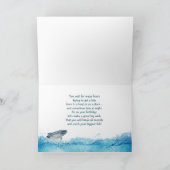 Vist Reel Over Water Verjaardag Kaart (Binnen)