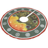 Vist Regels en Wintersnowflake Kerstboom Rok (Gekanteld)