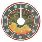 Vist Regels en Wintersnowflake Kerstboom Rok (Voorkant)