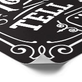 Vist Regels Lijst aangepaste achtergrond Poster (Hoek)