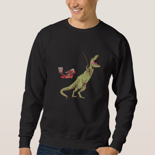 Vist rex dinosaurus voor kinderen jongens trui (Voorkant)
