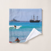 Vist, Sailing & Surfing Bath Towel Set Bad Handdoek (Wasdoekje)