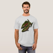 Vist Shirten Coho Salmon Mannen T-shirts (Voorkant volledig)