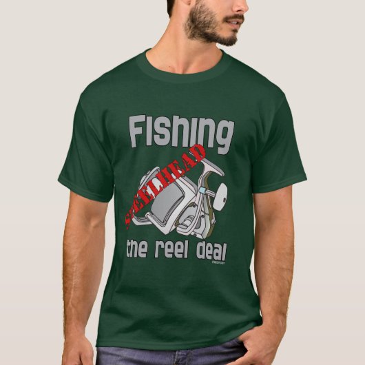 Vist Steelhead de Overeenkomst van de Reel T-shirt (Voorkant)