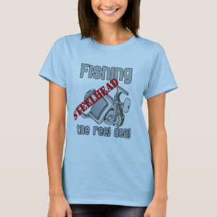Vist Steelhead de Overeenkomst van de Reel T-shirt