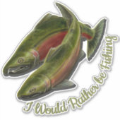 Vist Stickers Gepersonaliseerde Gone Vist Decalen (Voorkant)