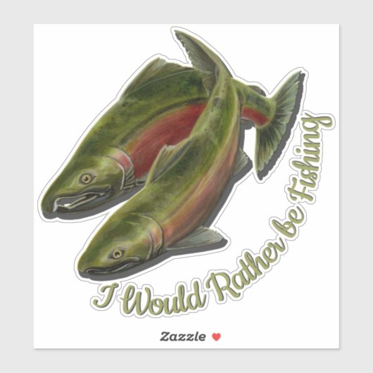 Vist Stickers Gepersonaliseerde Gone Vist Decalen (Vel)