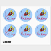 Vist stickers voor Riley (Vel)
