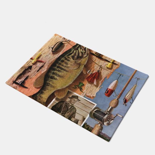 Vist stille levens door John Atherton Deurmat (Schuin)