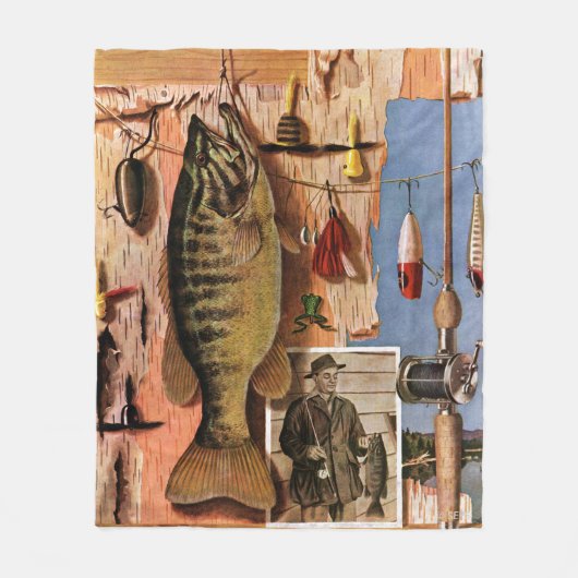 Vist stille levens door John Atherton Fleece Deken (Voorkant)