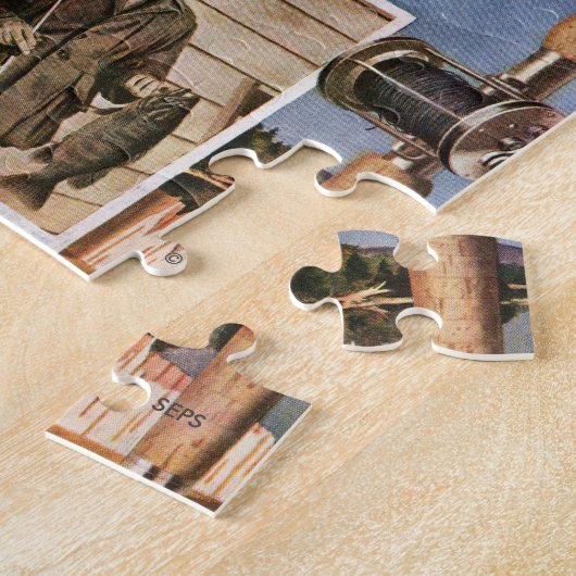 Vist stille levens door John Atherton Legpuzzel (Zijkant)