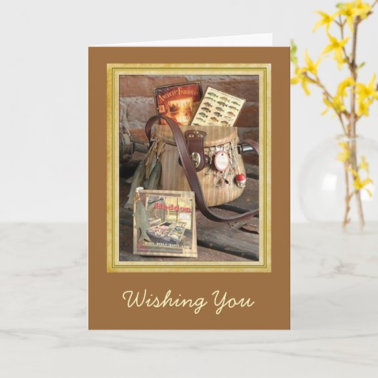 Vist stilstaande Vaderdag Kaart (Gele Bloem)