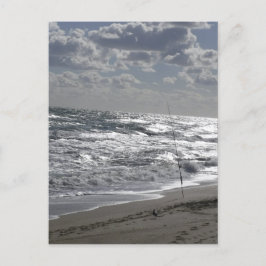 Vist stranden en dromen briefkaart