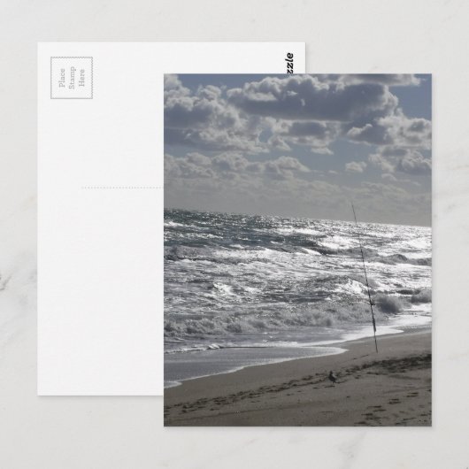 Vist stranden en dromen briefkaart (Voorkant / Achterkant)