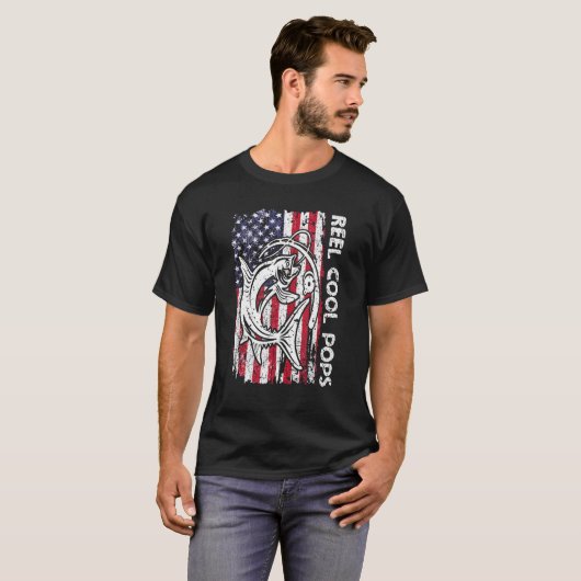Vist T-shirt  Amerikaanse vlag Poppen (Voorkant volledig)