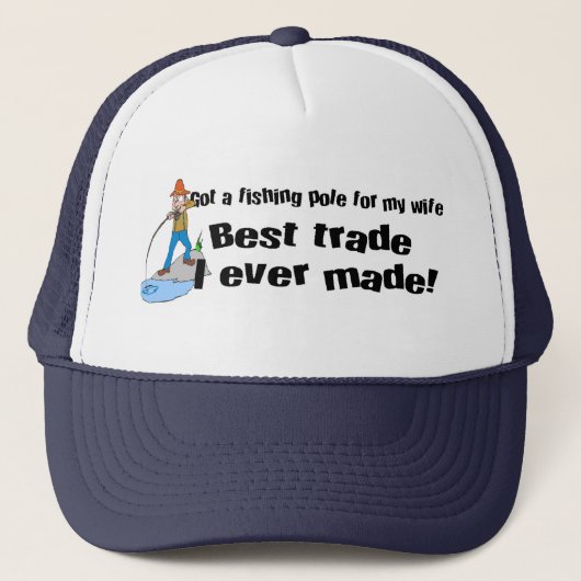 Vist T-shirts en geschenken. Trucker Pet (Voorkant)