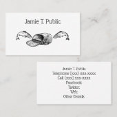 Vist Tackle Bag en vis Visitekaartje (Voorkant / Achterkant)