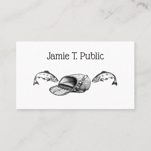 Vist Tackle Bag en vis Visitekaartje (Voorkant)