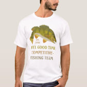 Vist Team Tournament Custom Angler Bass Fish T-shirt (Voorkant)