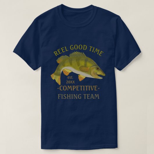 Vist Team Tournament Custom Angler Bass Fish v2 T-shirt (Design voorkant)