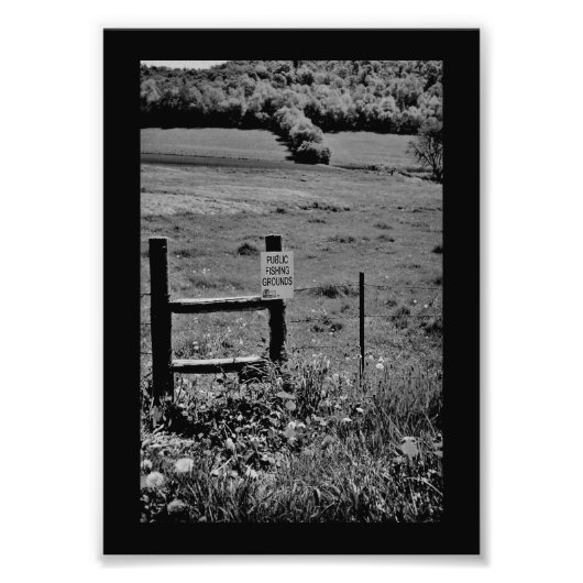 Vist teken foto afdruk (Voorkant)