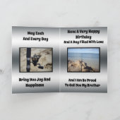 Vist Theme Brother Birthday Kaart; Kaart (Binnen)