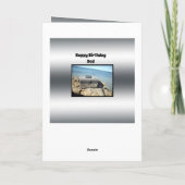 Vist Theme Fathers Birthday Wishes, Kaart (Achterkant)