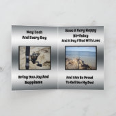 Vist Theme Fathers Birthday Wishes, Kaart (Binnen)