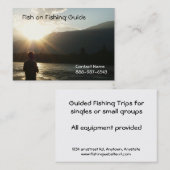 Vist tot de zon naar beneden gaat visitekaartje (Voorkant / Achterkant)