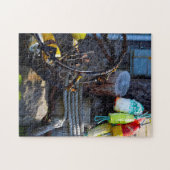 Vist tradities in Oregon. Legpuzzel (Horizontaal)