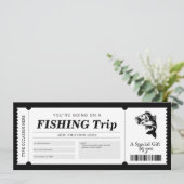 Vist Trip Surprise Gift Ticket Voucher Kaart (Staand voorkant)