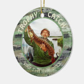 Vist TROPHY CATCH 2 Foto herdenking Keramisch Ornament (Links)