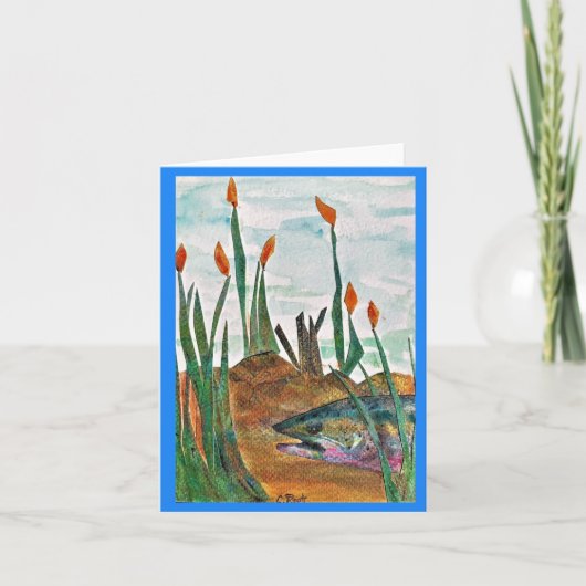 Vist u een gelukkige verjaardag kaart (Voorkant)