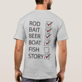 Vist Uitchecken op rug Funny Light T-shirt (Achterkant)