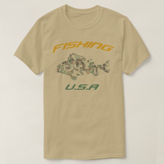 Vist V.S., Camoue Fish Item 1056 T-shirt (Design voorkant)