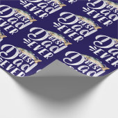 Vist vader beste vader ooit cadeaupapier (Hoek)