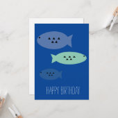 Vist vader vader vaderdag kaart (Voorkant / Achterkant in situ)