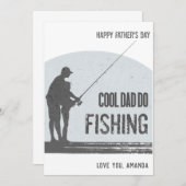 Vist vaders dagkaarten  Visserij Bedankkaart (Voorkant / Achterkant)