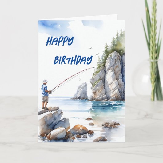 Vist van de Rocks Enthusiasts Verjaardag Kaart (Voorkant)